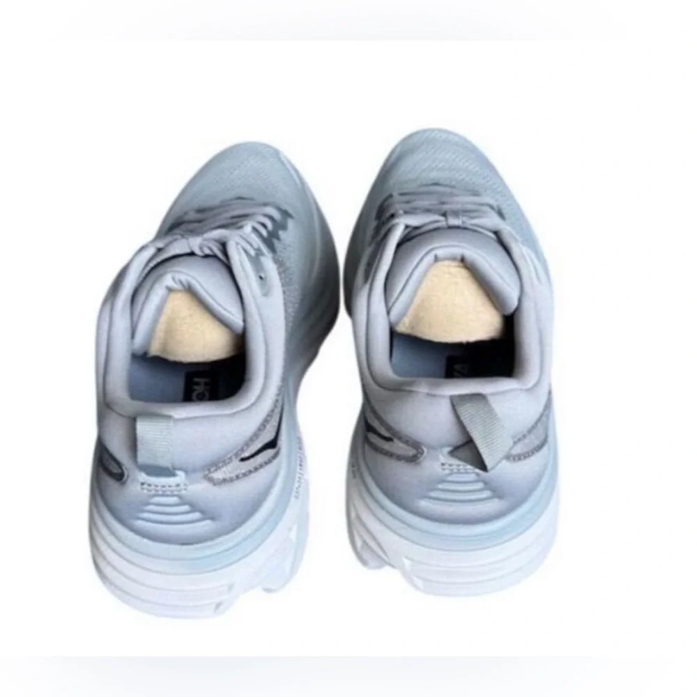 Hoka One One Men’s Bondi 8 in Light Gray Size 10 Athletic Sneakers - Picture 4 of 11